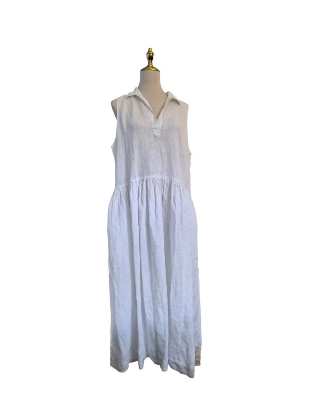 Frank & Eileen X-Large white popover dress